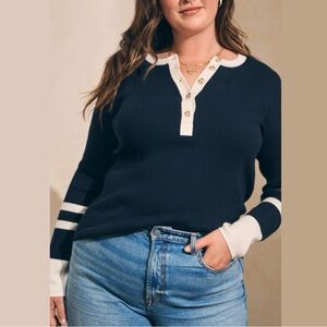 Faherty Mikki Henley in Coastal Colorblock